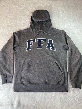 FFA Hoodie BAW Athletic Wear Grey Unisex Small S